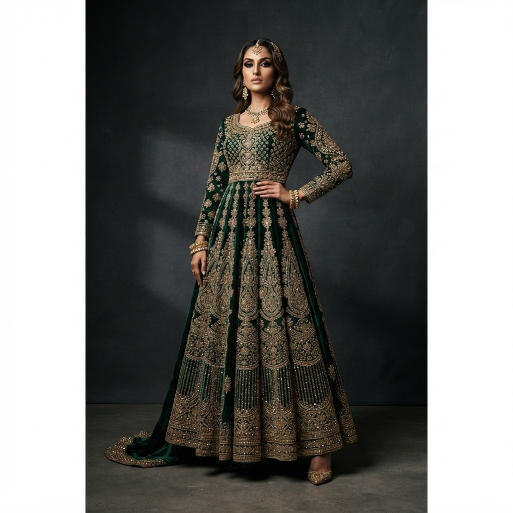 Aurelia Emerald Gown